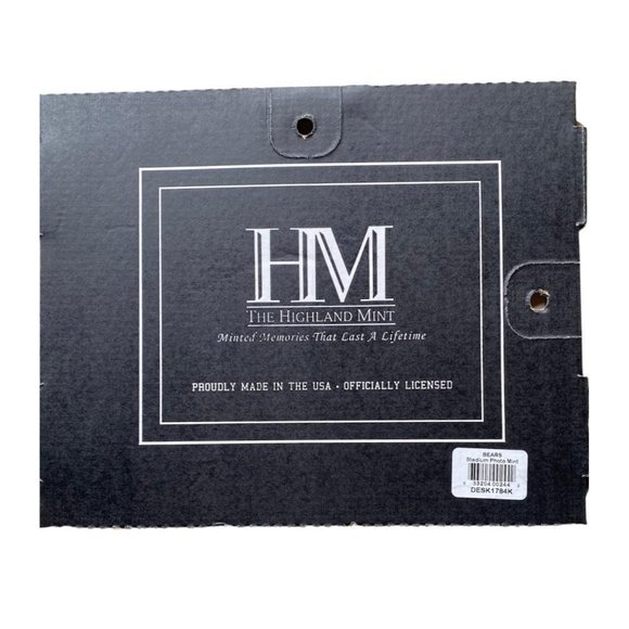 CHICAGO BEARS MINT COIN FRAMED STADIUM PHOTO & COIN by HIGHLAND MINT – NEW - Picture 5 of 5